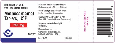 Methocarbamol Tablets USP 750 mg-500 ct.jpg 750 mg 500 ct. - Methocarbamol Tablets USP 750 mg 500 ct